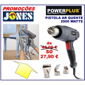 PISTOLA AR QUENTE POWERPLUS COM 3 ACESSÓRIOS